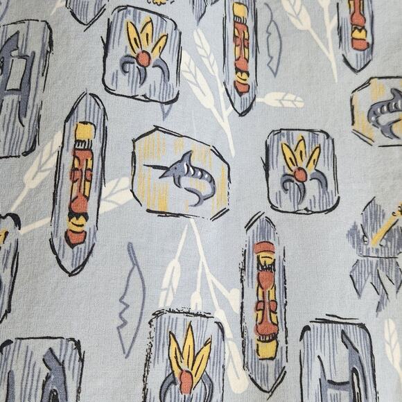 Vintage OP Sport Hawaiian Tropical Button Down Short Sleeve Shirt Men Large - Picture 6 of 6